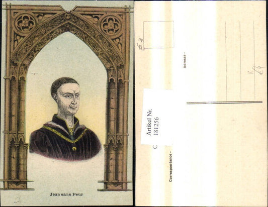 181256,Künstler Ak Jean sans Peur Mann Portrait Torbogen