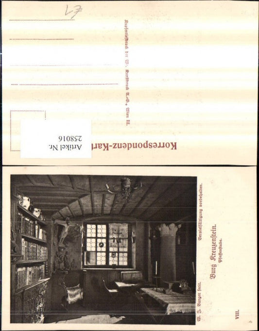 258016, Kreuzenstein Castle near Leobendorf, Priest's Room, Interior View
