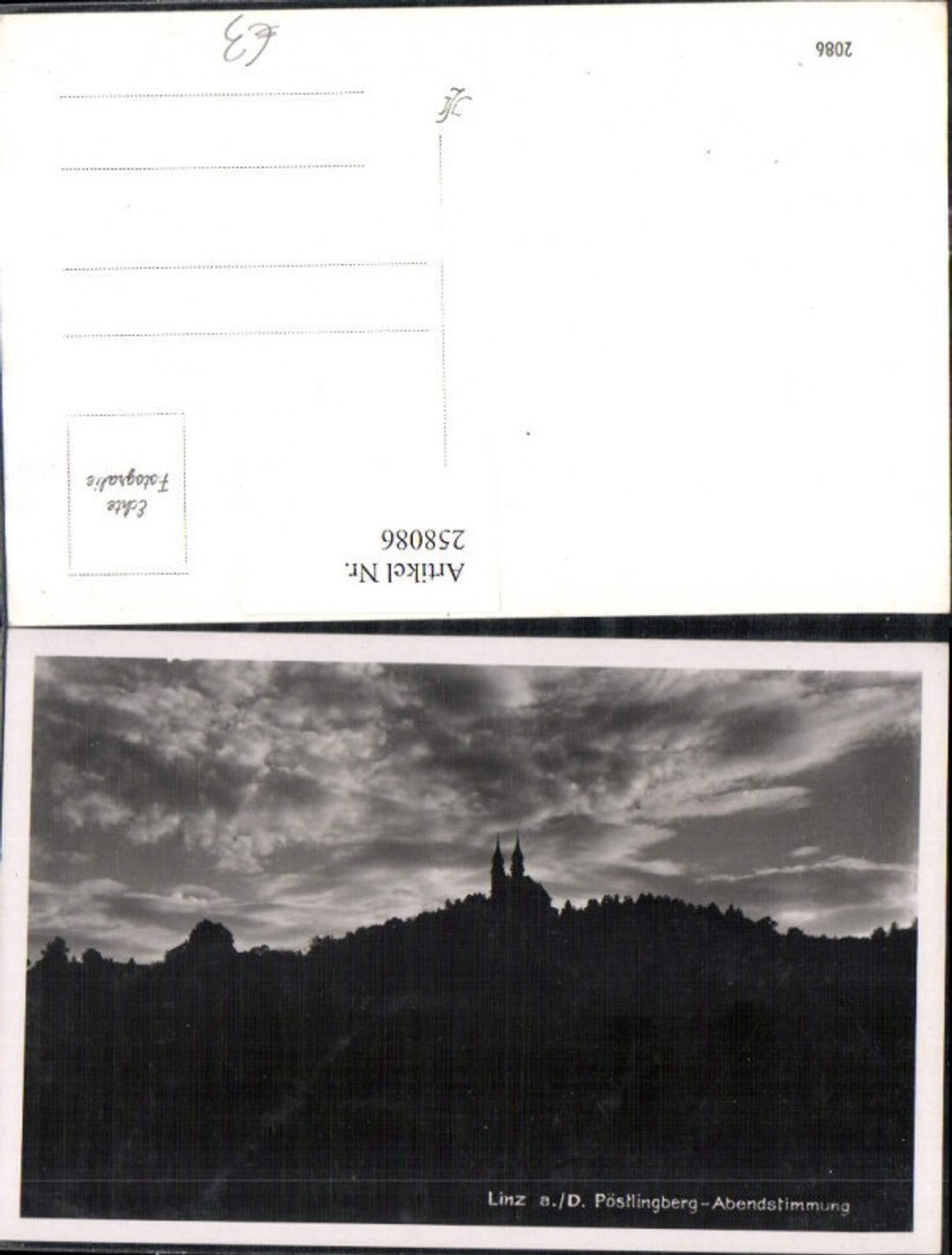 258086, Linz on the Danube, Pöstlingberg Church, evening atmosphere