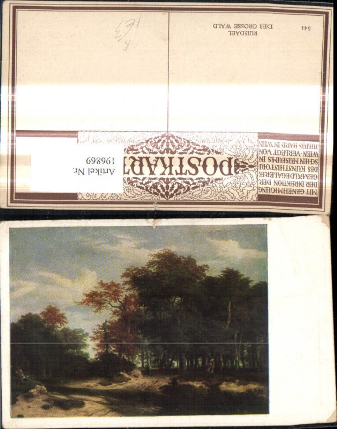 196869,Künstler Ak Ruisdael Der Grosse Wald Landschaft