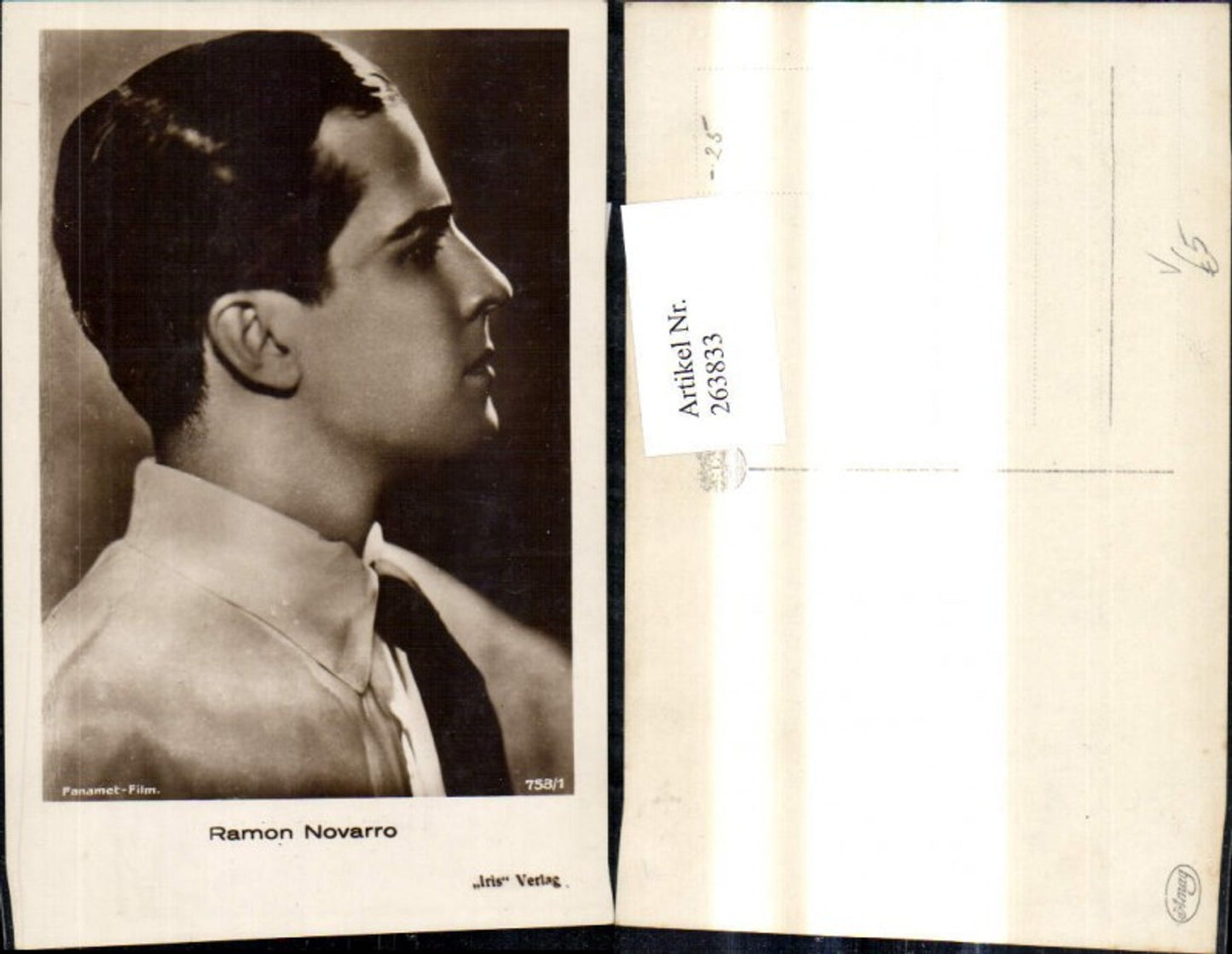 263833, Ramon Novarro actor pub Iris 753/1