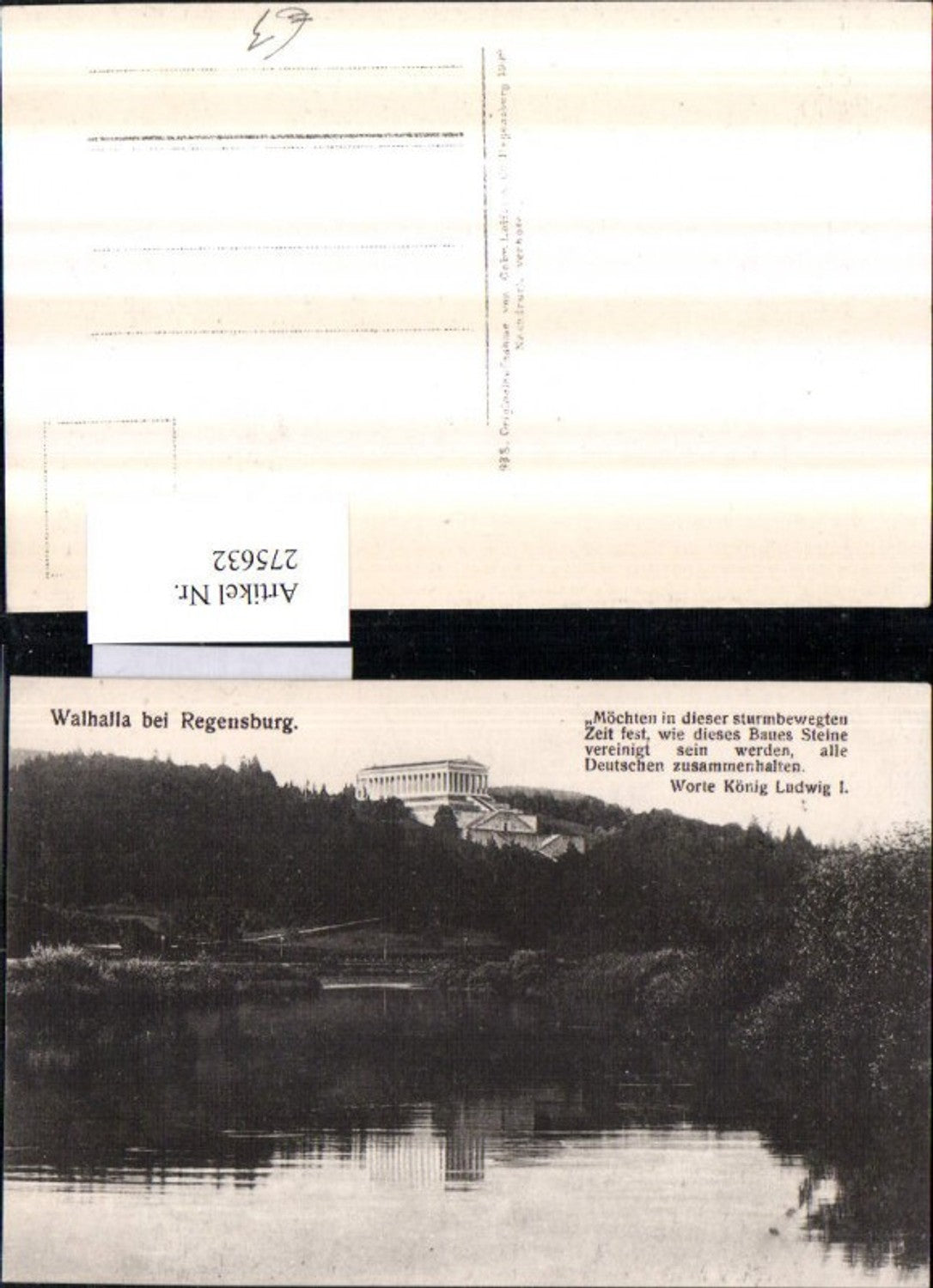 275632, Walhalla near Regensburg, saying text