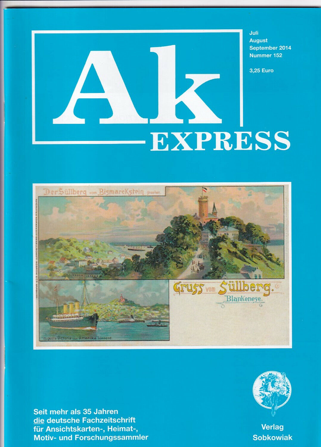 Ak Express Fachzeitschrift für Ansichtskarten Zeitschrift Nr. 152 2014