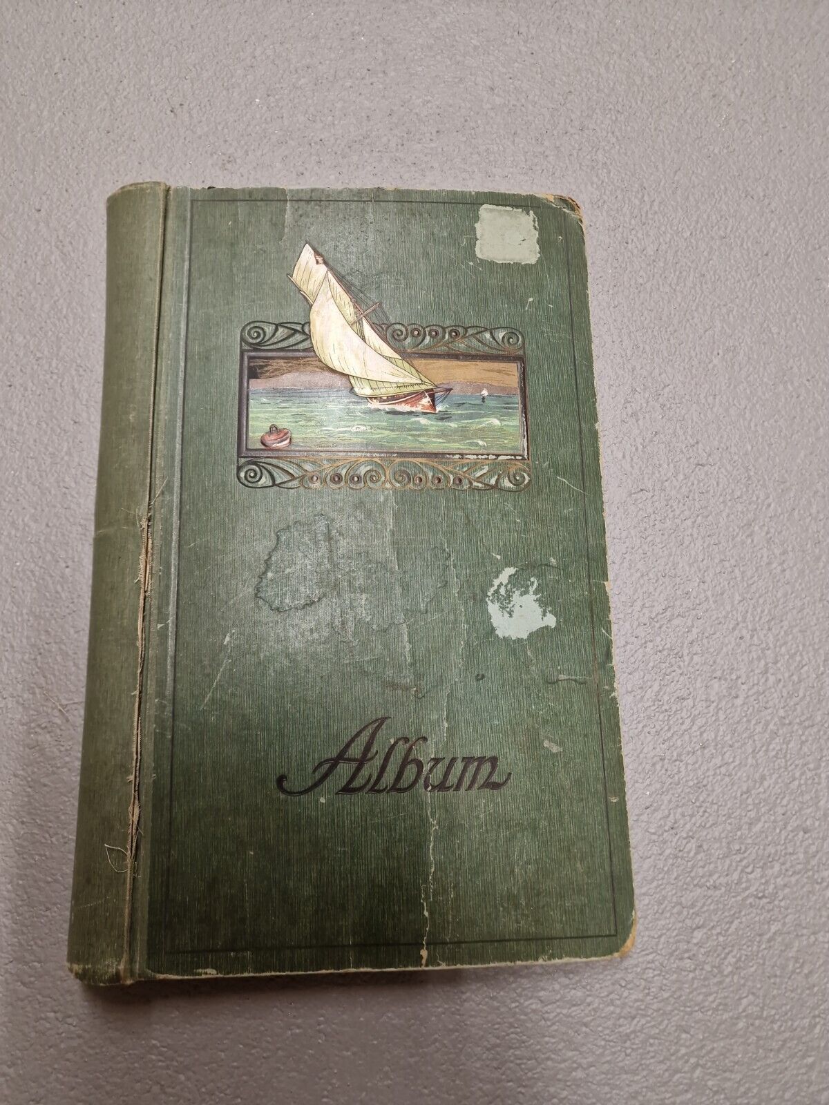 Segelboot Ansichtskartenalbum Ansichtskarten Album Jugendstil