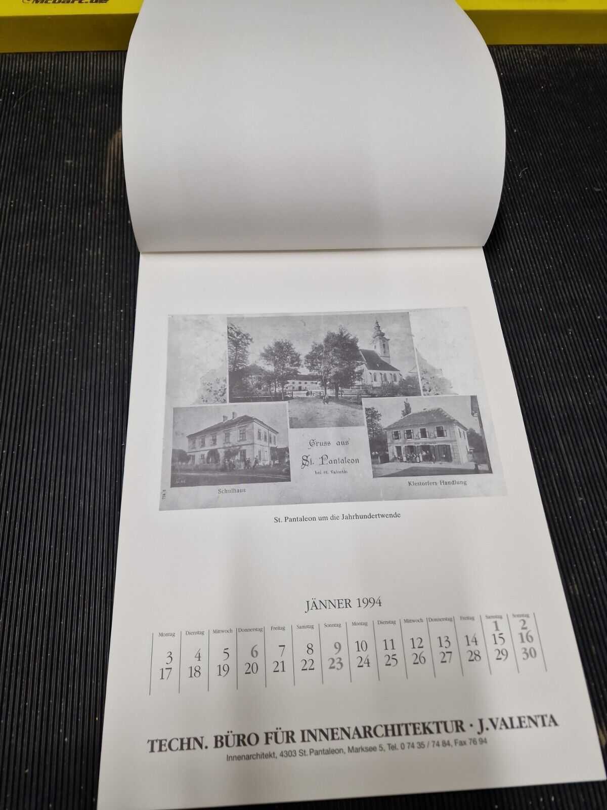 Bildkalender St. Pantaleon Erla St. Valentin 1994