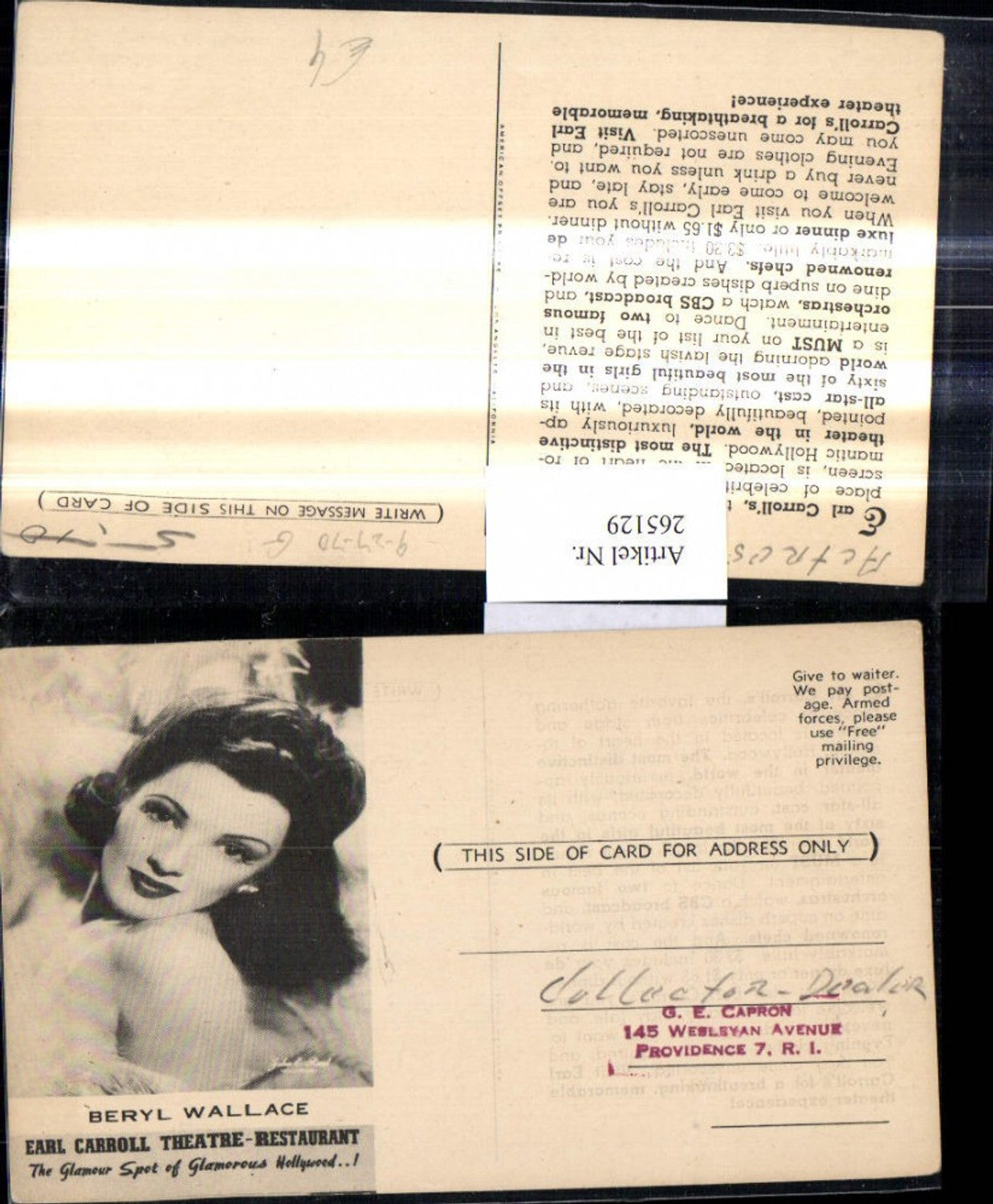 265129, Beryl Wallace, actress, singer
