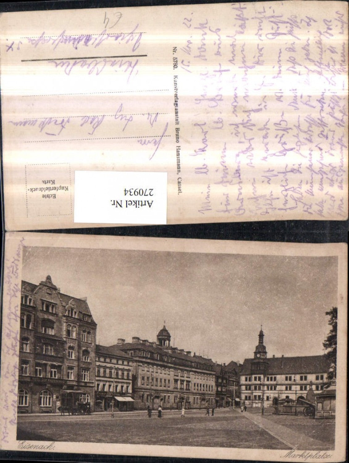 270934,Eisenach Marktplatz Straßenansicht