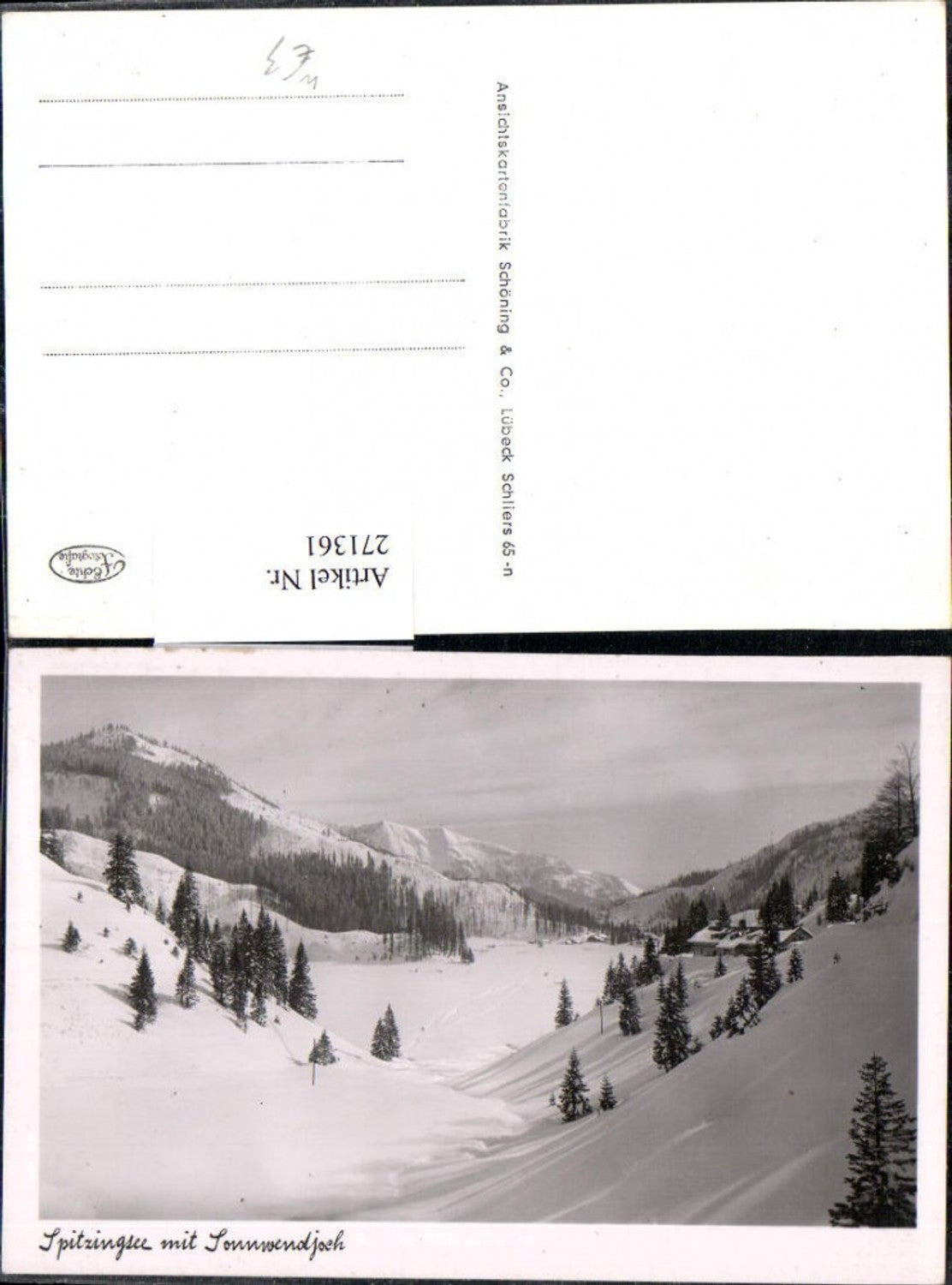 271361, Spitzingsee with Sonnwendjoch near Schliersee, mountain scenery, winter scene