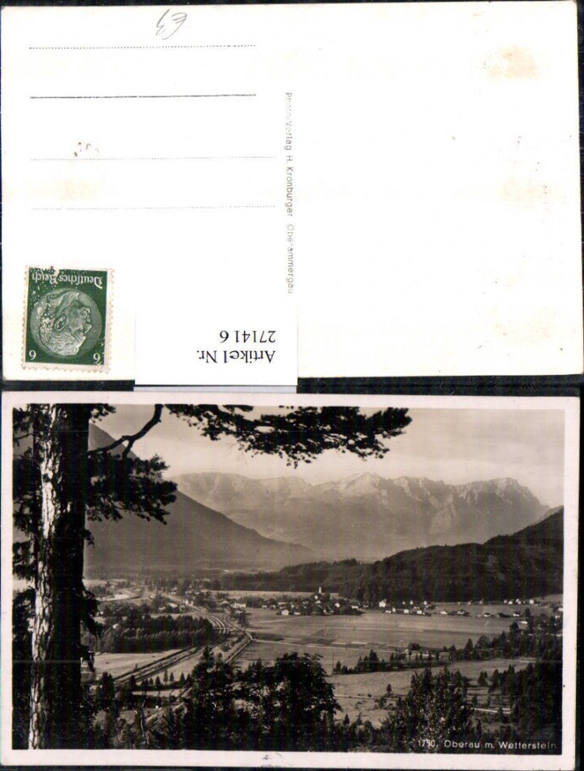271416, Oberau Total with Wetterstein mountain scenery