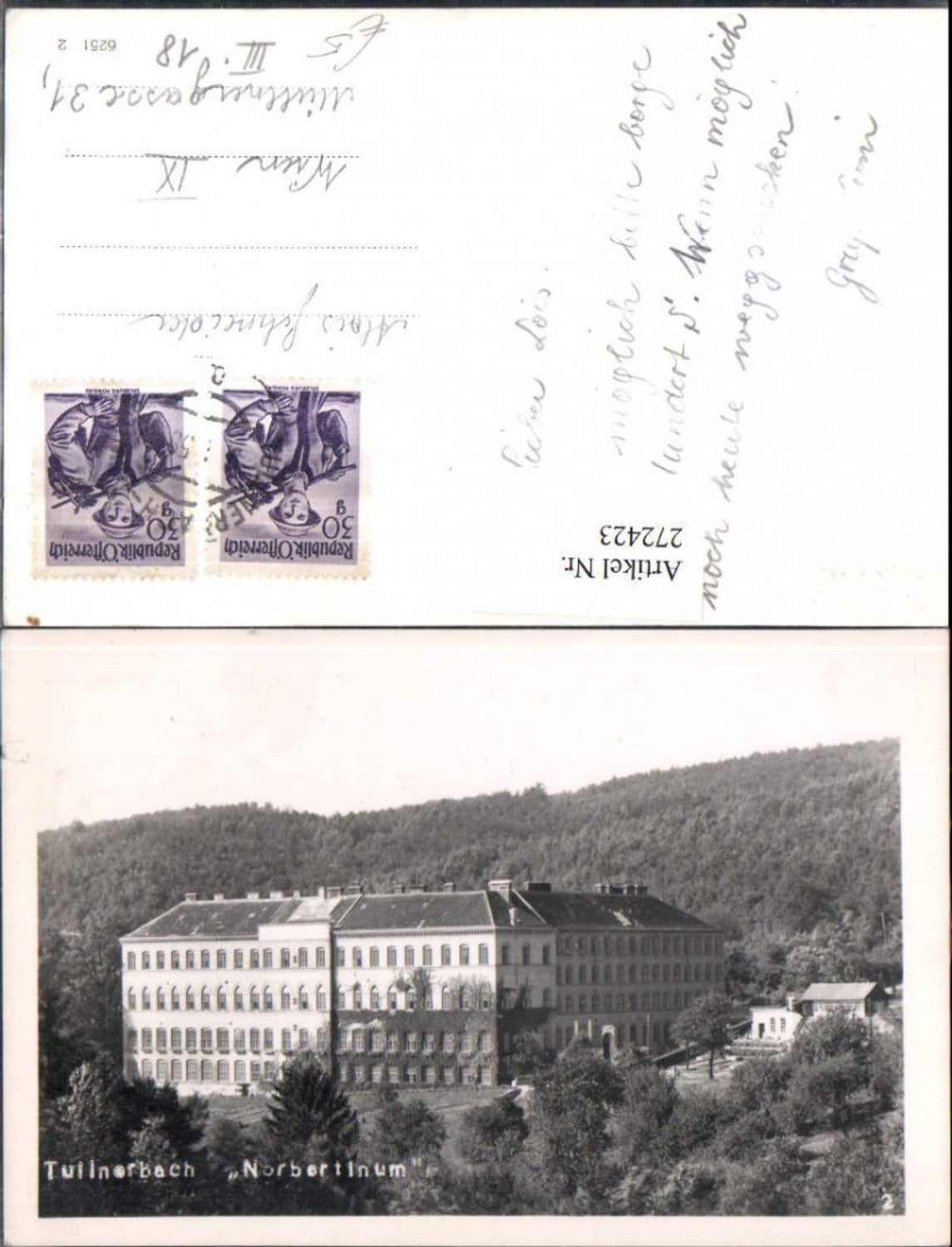 272423,Tullnerbach Norbertinum Gebäude