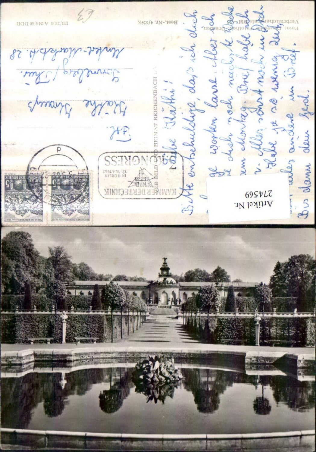 274569, Potsdam Sanssouci Picture Gallery Pond