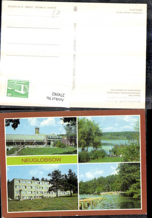 274582, Neuglobsow FDGB Recreation Home Stechlin Dagow Lake Boat Rental Dormitory Multi-view map
