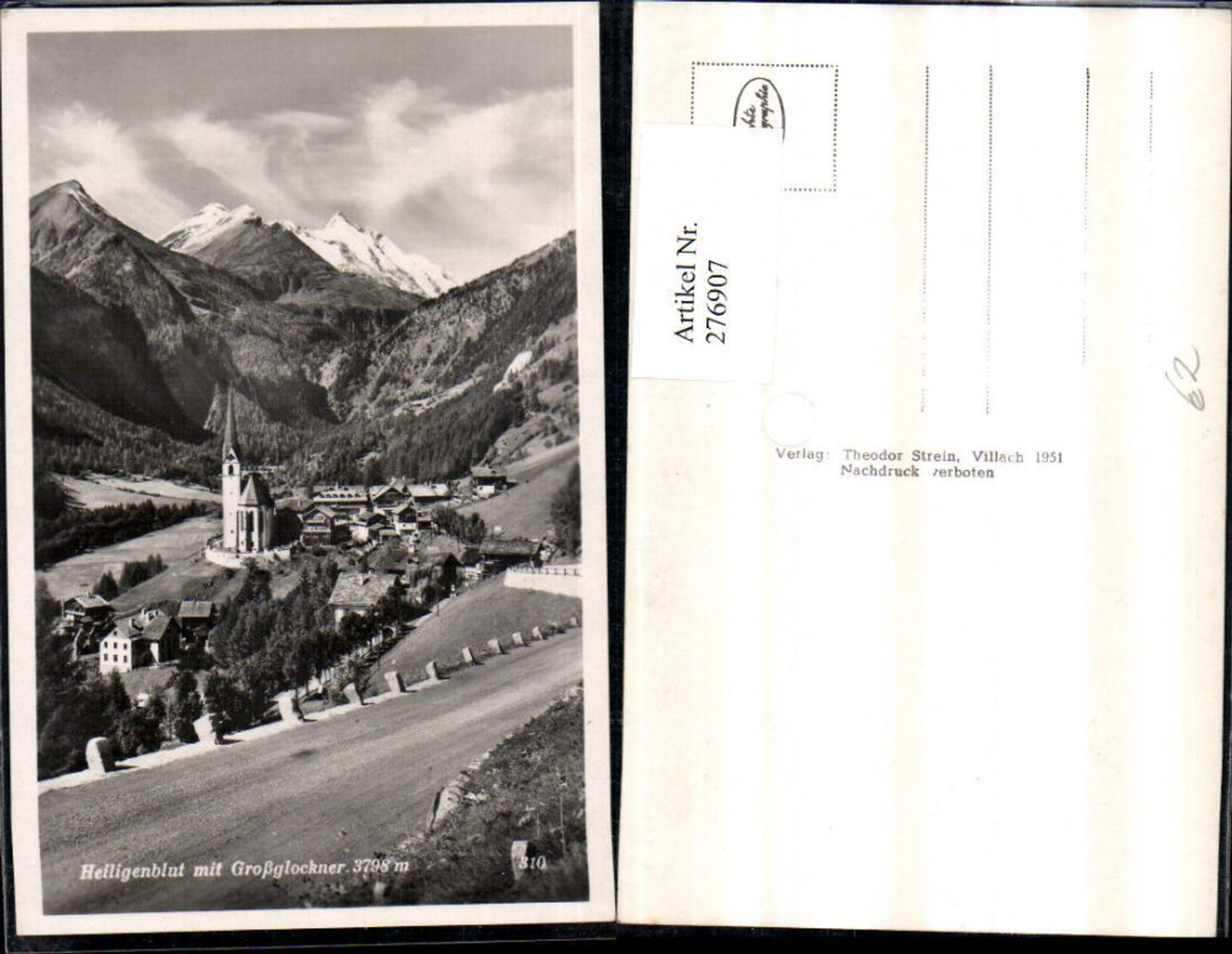 276907, Heiligenblut Total view with Großglockner mountain backdrop