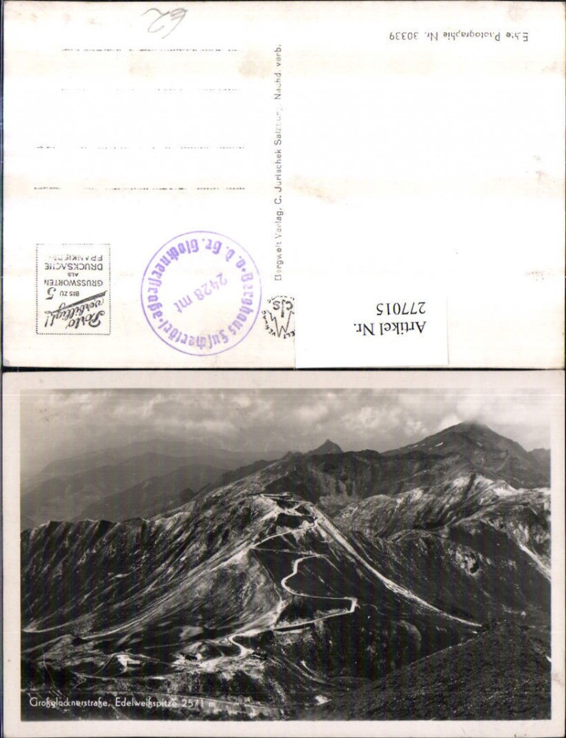 277015, Grossglockner High Alpine Road Edelweiss Peak mountain scenery near Heiligenblut