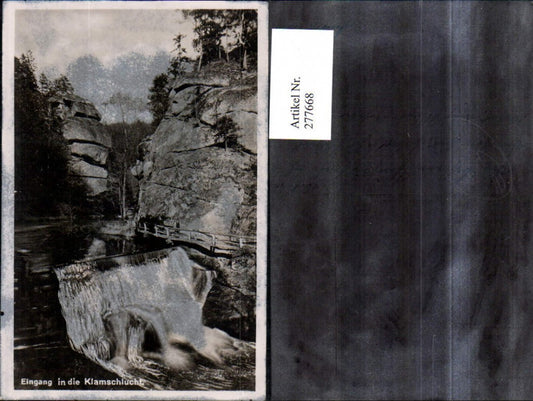 277668, Entrance to the gorge, waterfall near Grein on the Danube