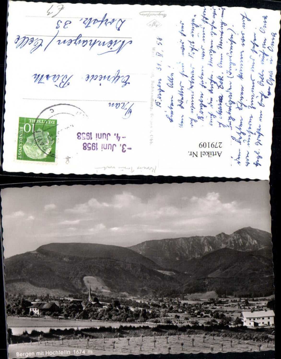 279109, Bergen Totale m. Hochfelln mountain scenery