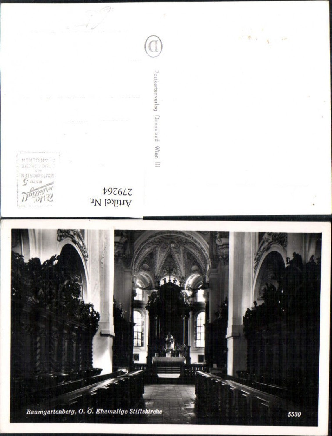 279264, Baumgartenberg Former Collegiate Church Church Interior View