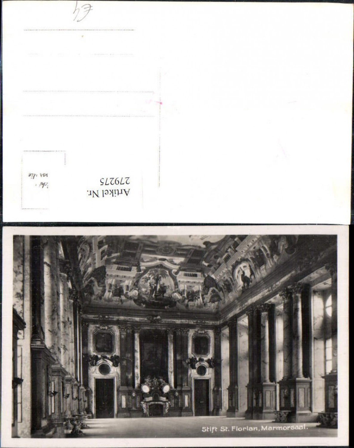 279275, St. Florian Abbey Marble Hall Interior View