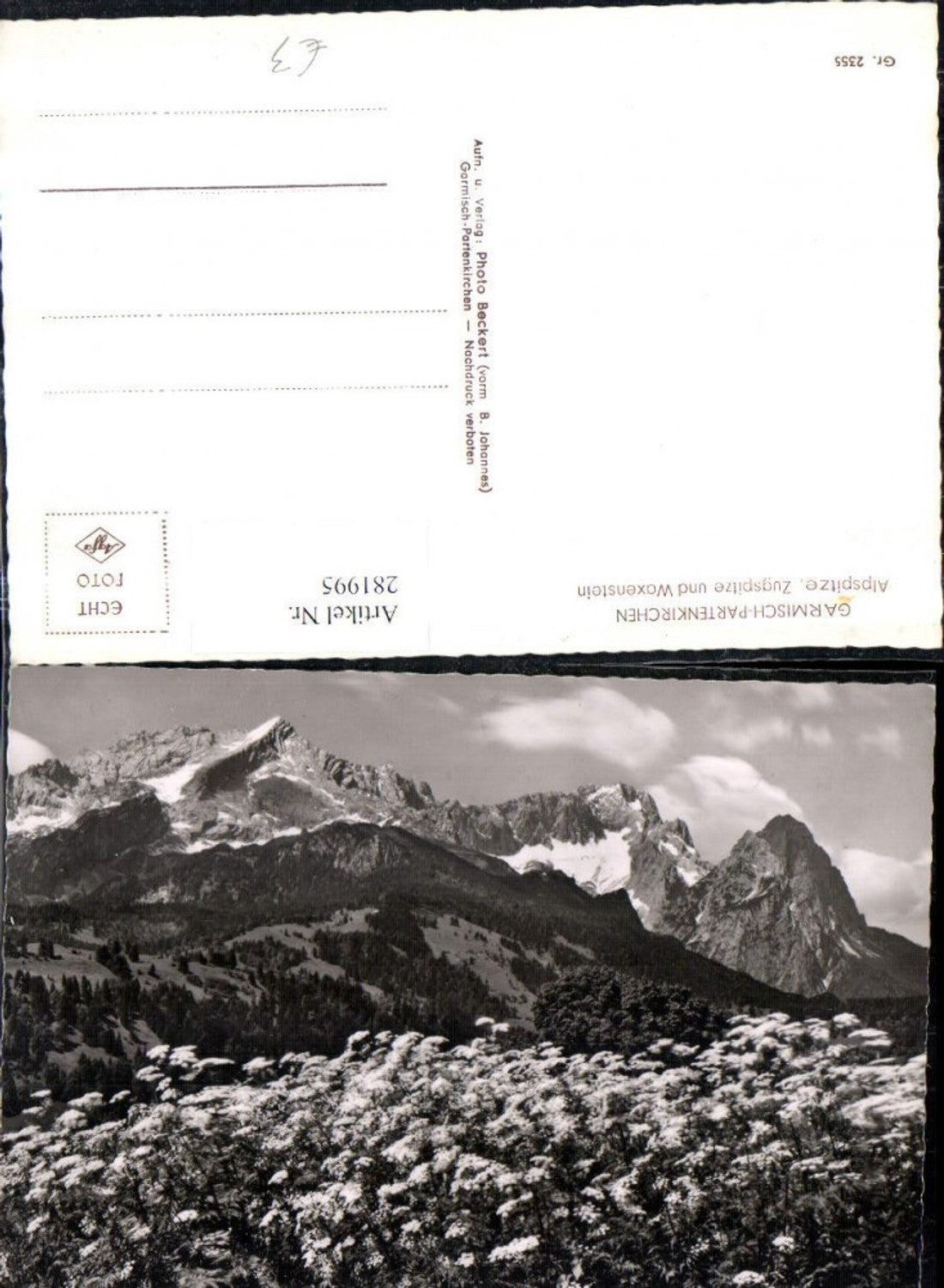 281995, Garmisch-Partenkirchen Alpspitze Zugspitze and Waxenstein mountain scenery