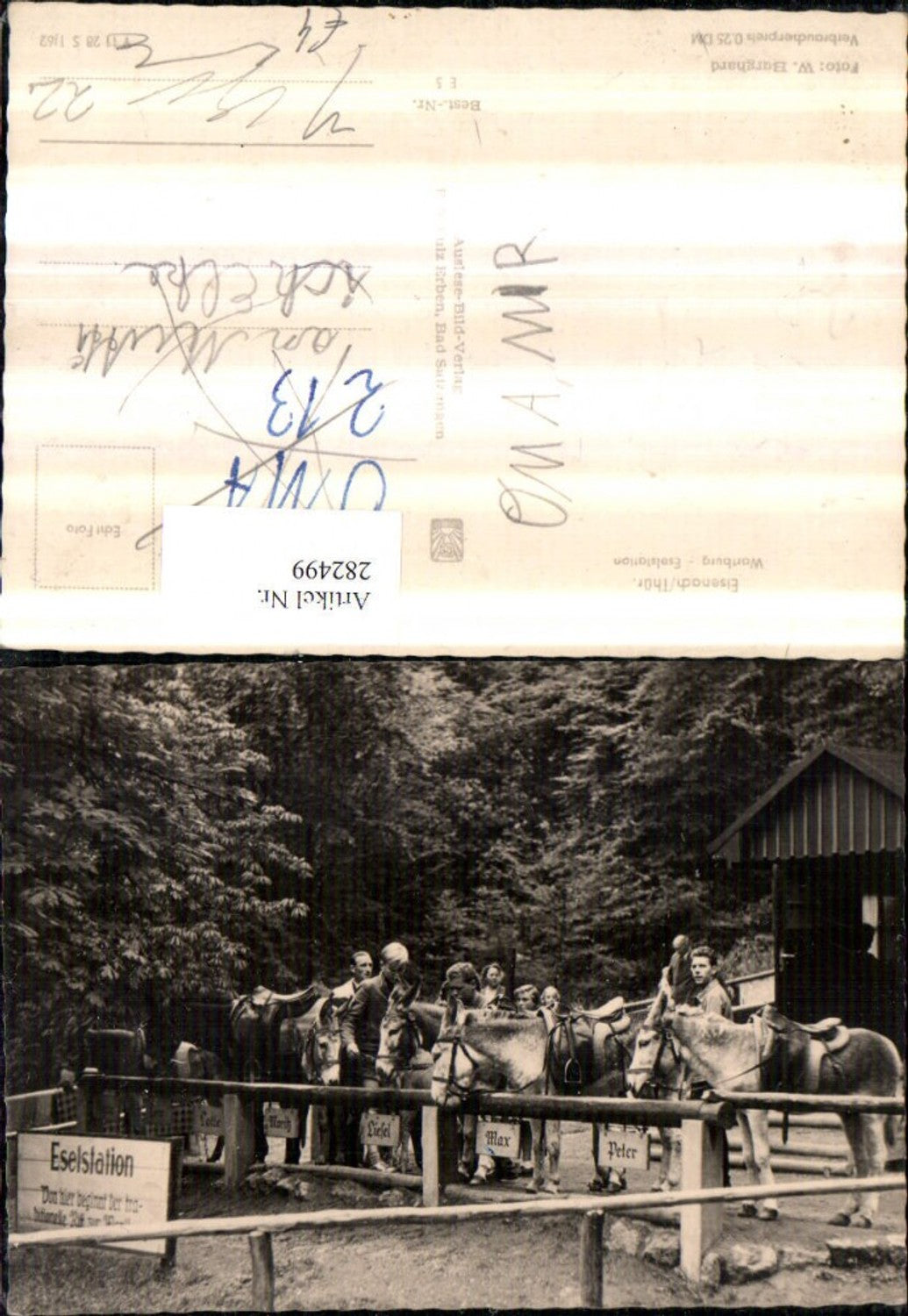 282499,Eisenach Wartburg Eselstation Esel