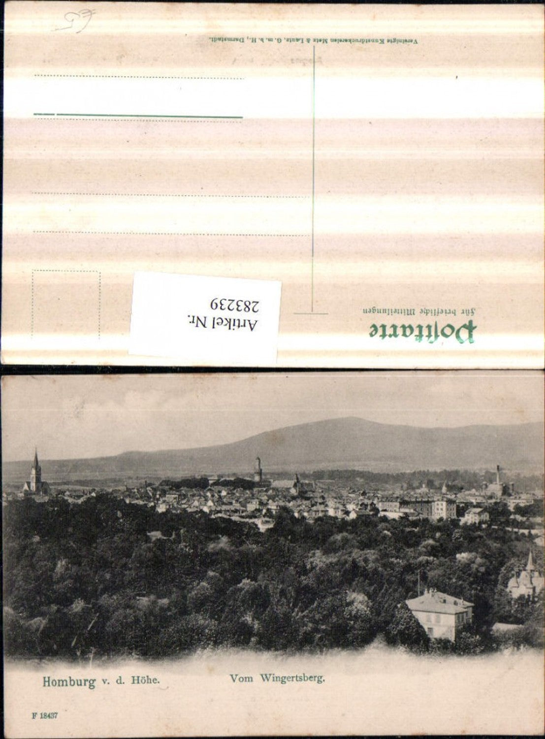 283239, Homburg vor der Höhe, view from Wingertsberg 