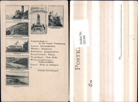 283306, Greetings from the Rheinstein National Monument, Ehrenfels Ruin, Mouse Tower, Bingen, laziness