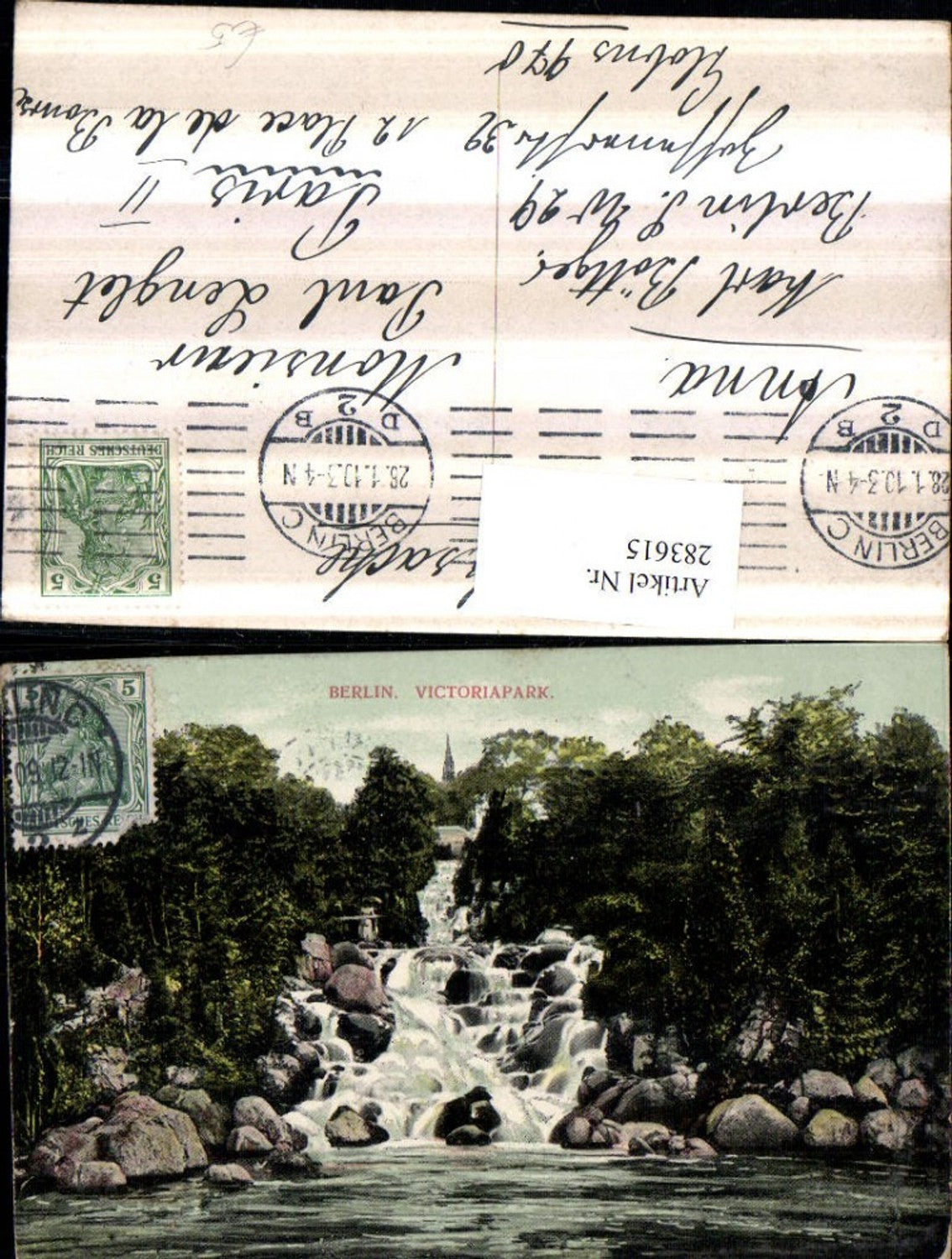283615, Berlin Victoriapark Waterfall