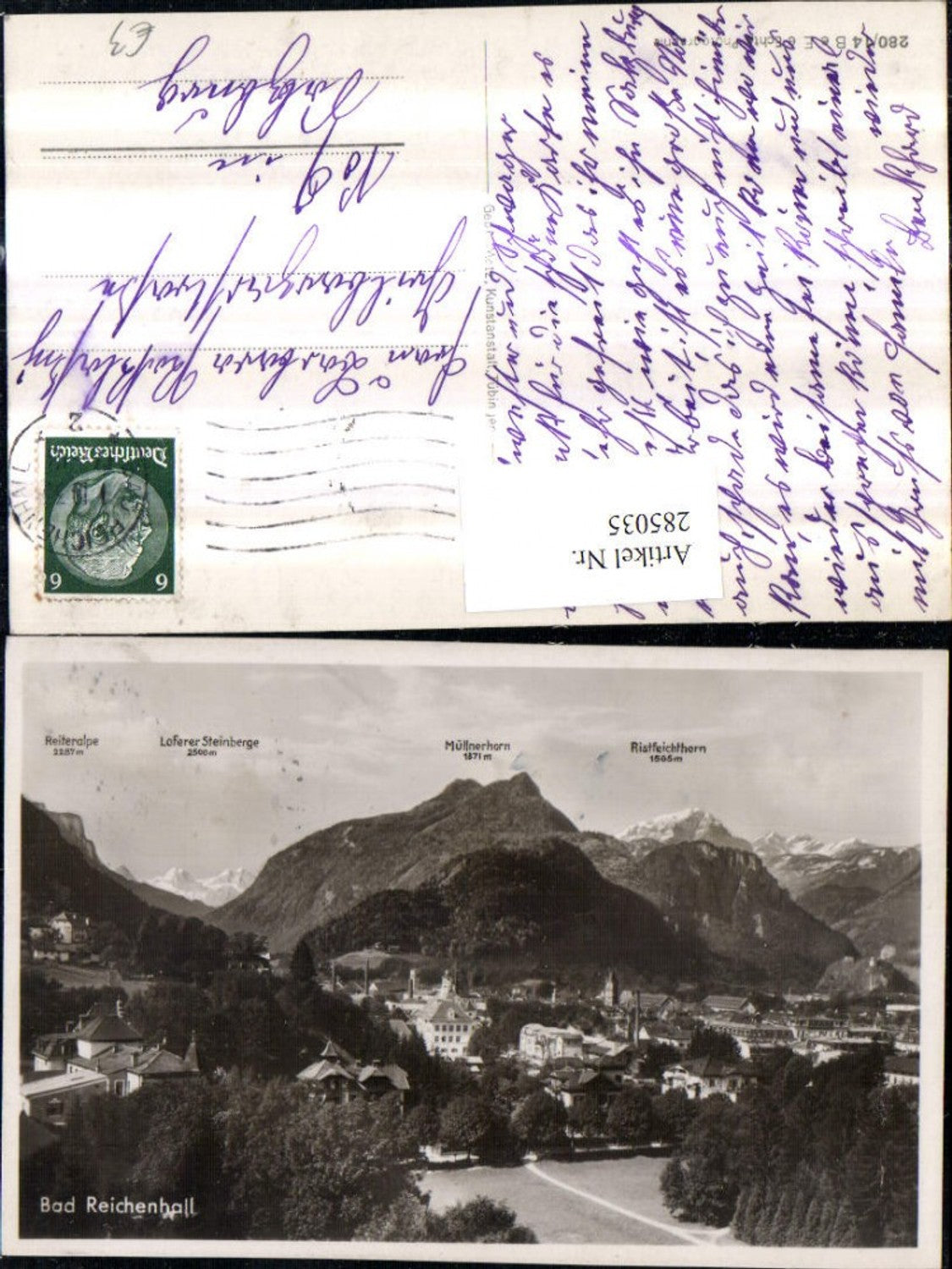 285035, Bad Reichenhall Partial view of mountain scenery