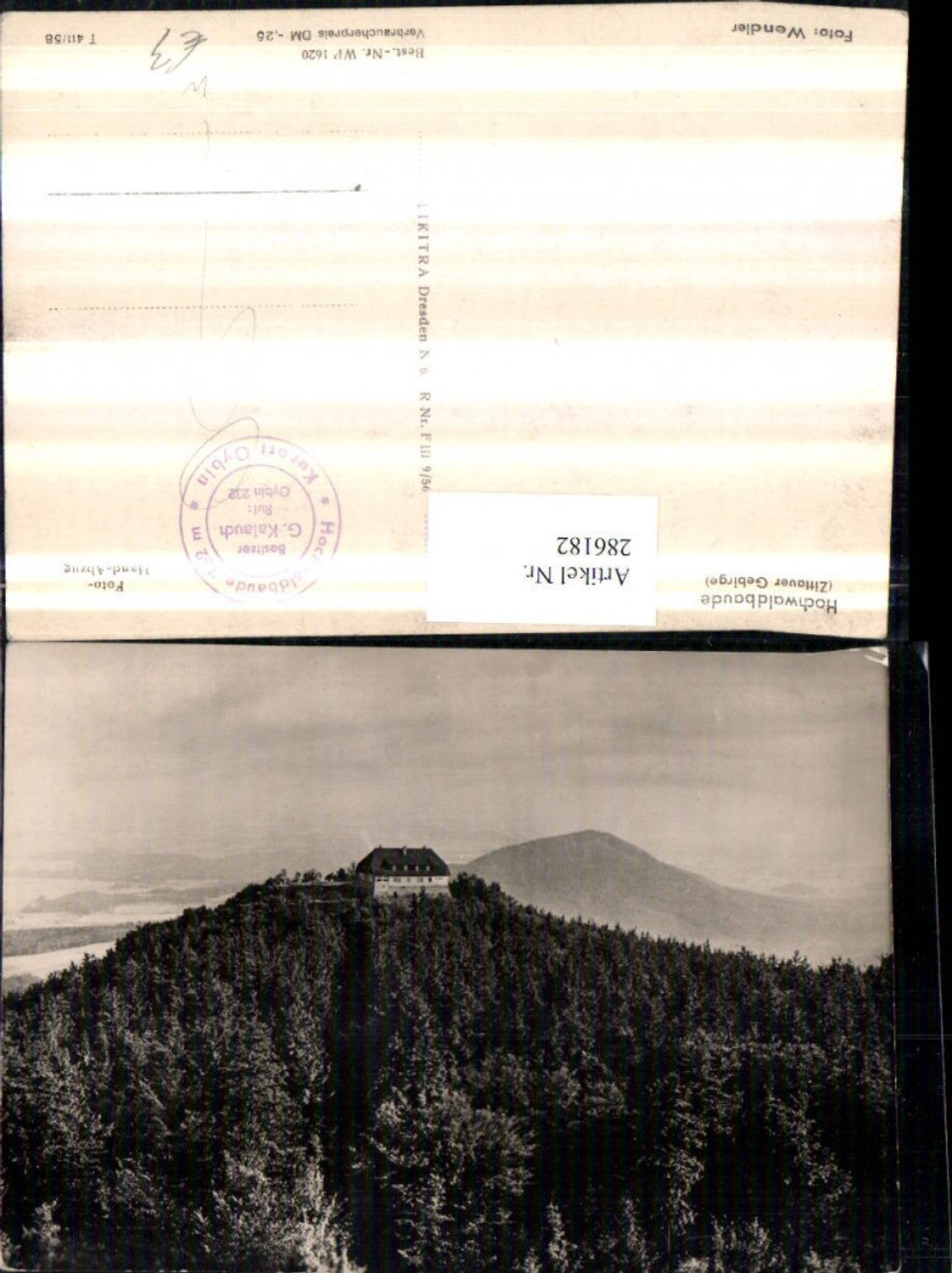 286182, Hochwaldbaude in the Zittau Mountains near Oybin