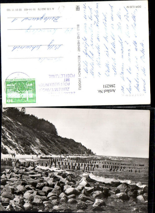 286251, Koserow on Usedom, cliffs, coast, beach 