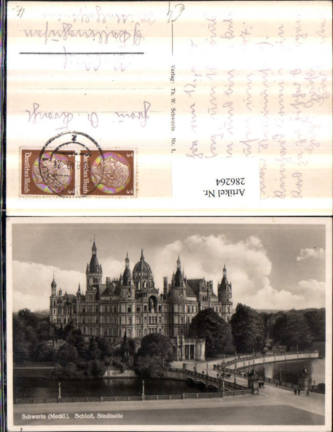 286264, Schwerin Castle Bridge 