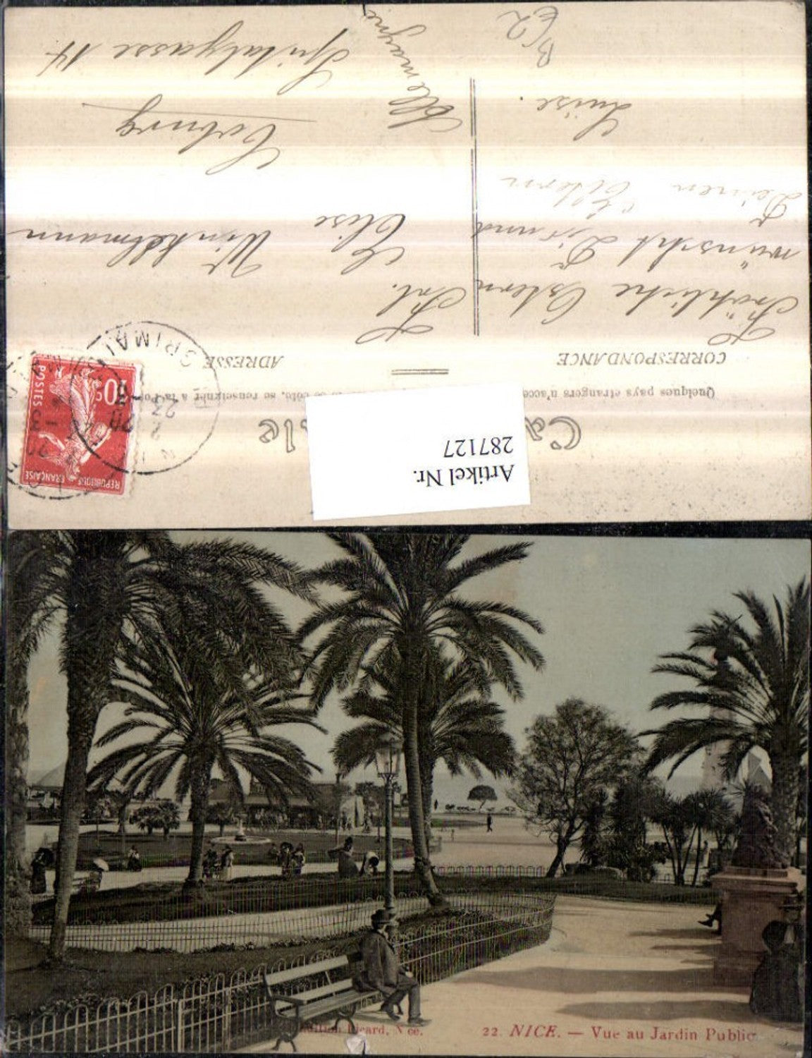 287127,Nice Nice Vue au Jardin Public Park Palm trees