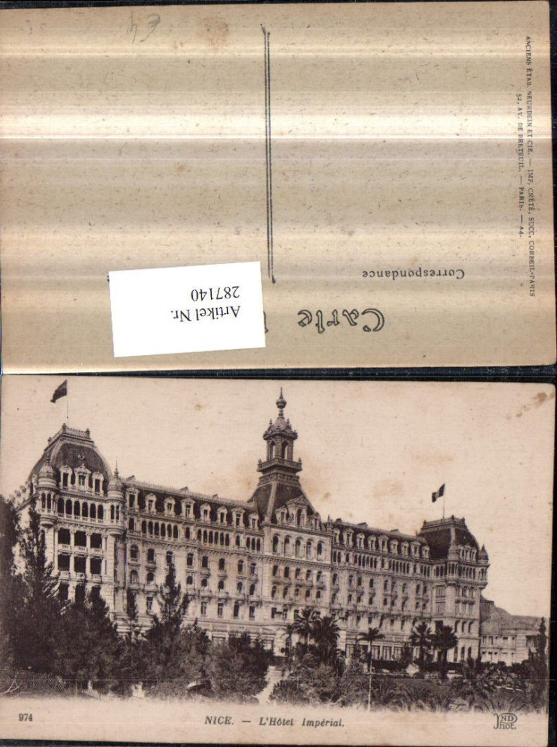 287140,Nice Nizza L'Hotel Imperial Gebäude