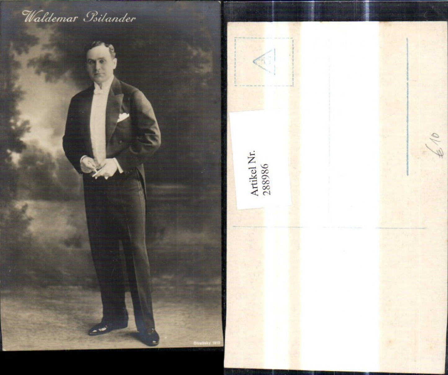 288986, actor Valdemar Psilander Waldemar Psilander