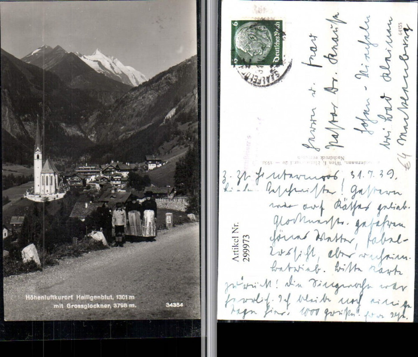 299973, Heiligenblut Total view with Großglockner mountain backdrop