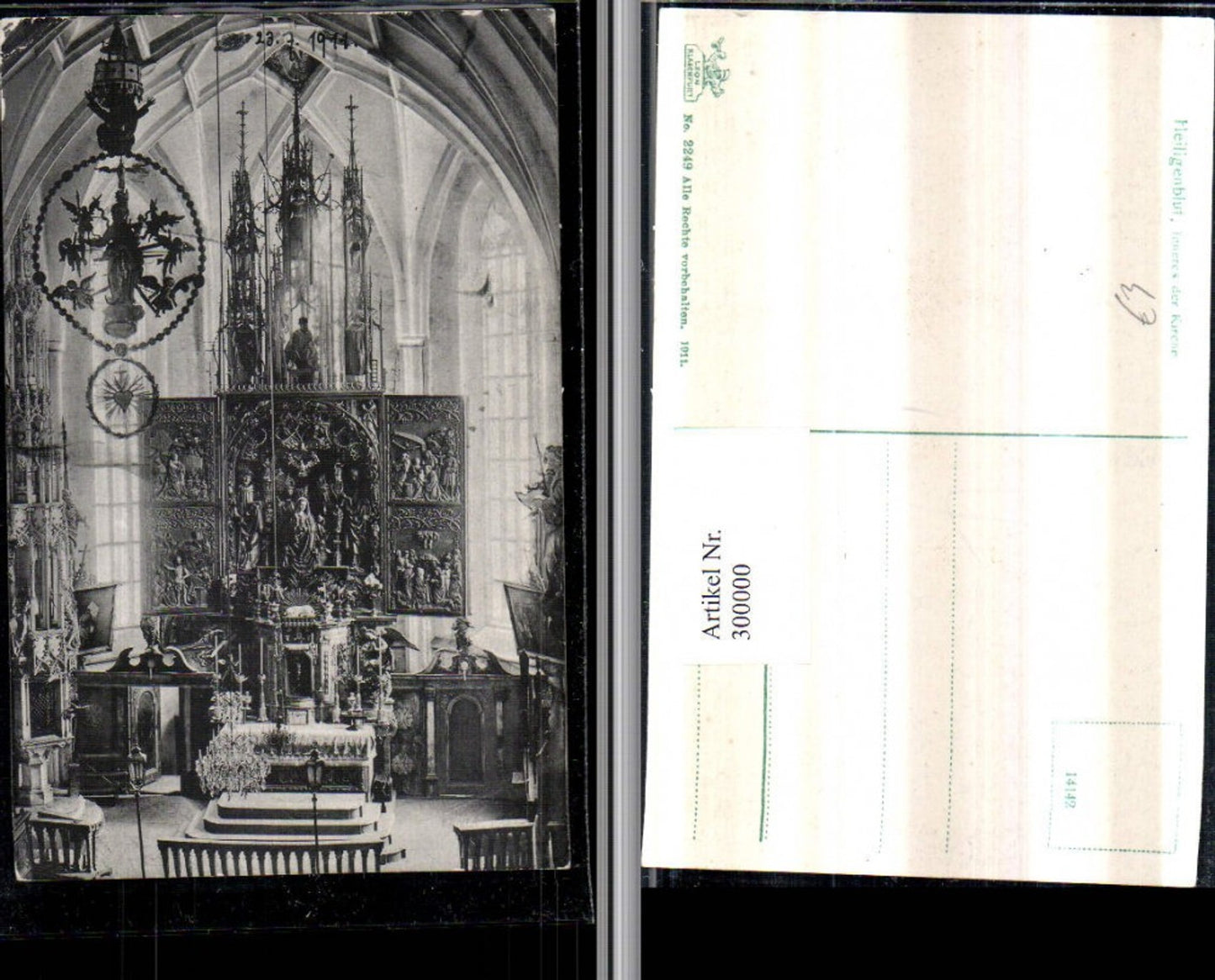 300000, Heiligenblut Church Interior View Altar