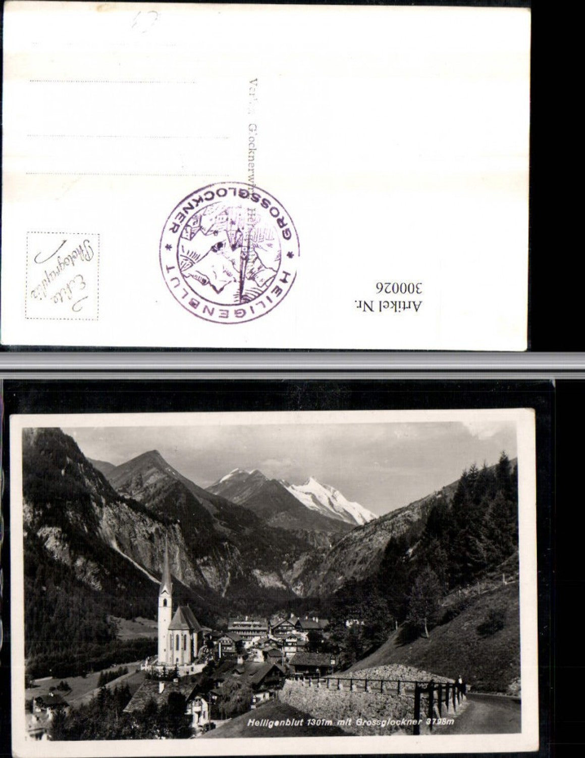 300026, Heiligenblut Total view with Großglockner mountain backdrop