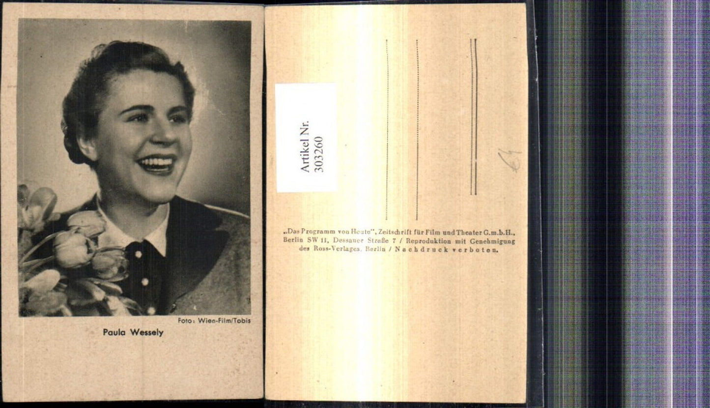 303260, Paula Wessely, actress, pub Ross
