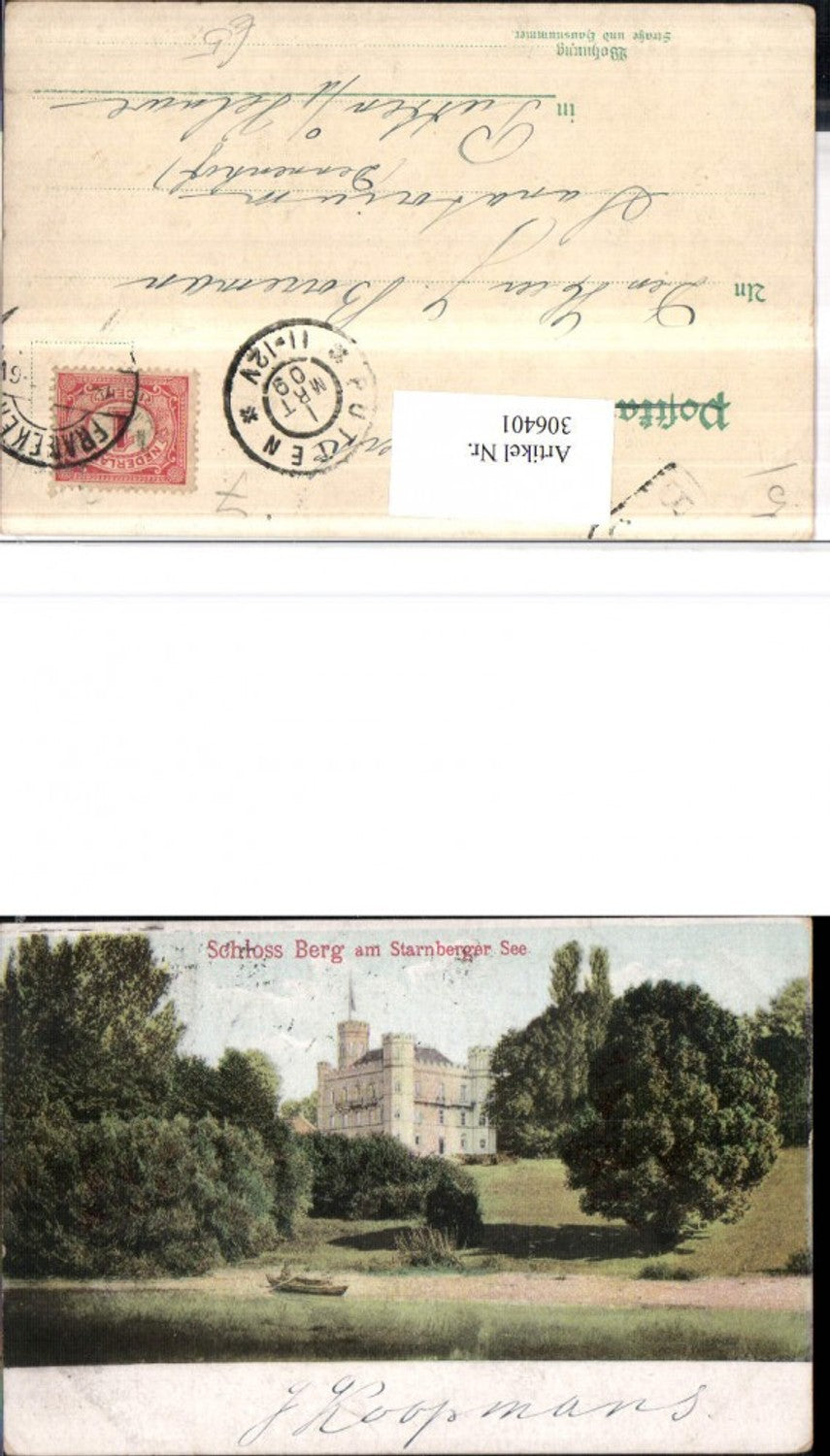 306401, Berg Castle on Lake Starnberg