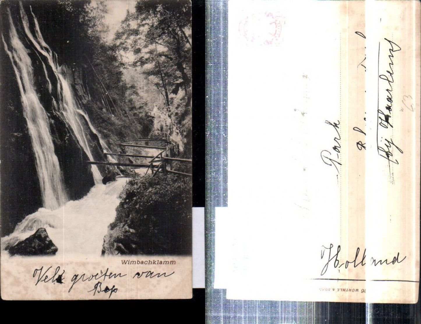 308409, Wimbachklamm near Berchtesgaden Waterfall