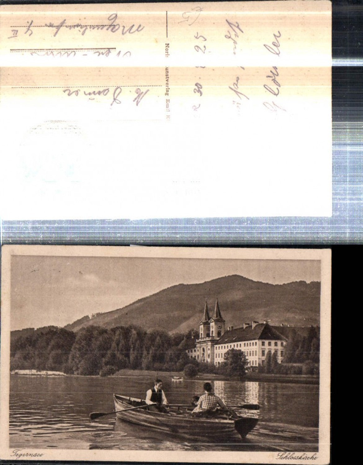 308429, Tegernsee Castle Church Rowboat Boat