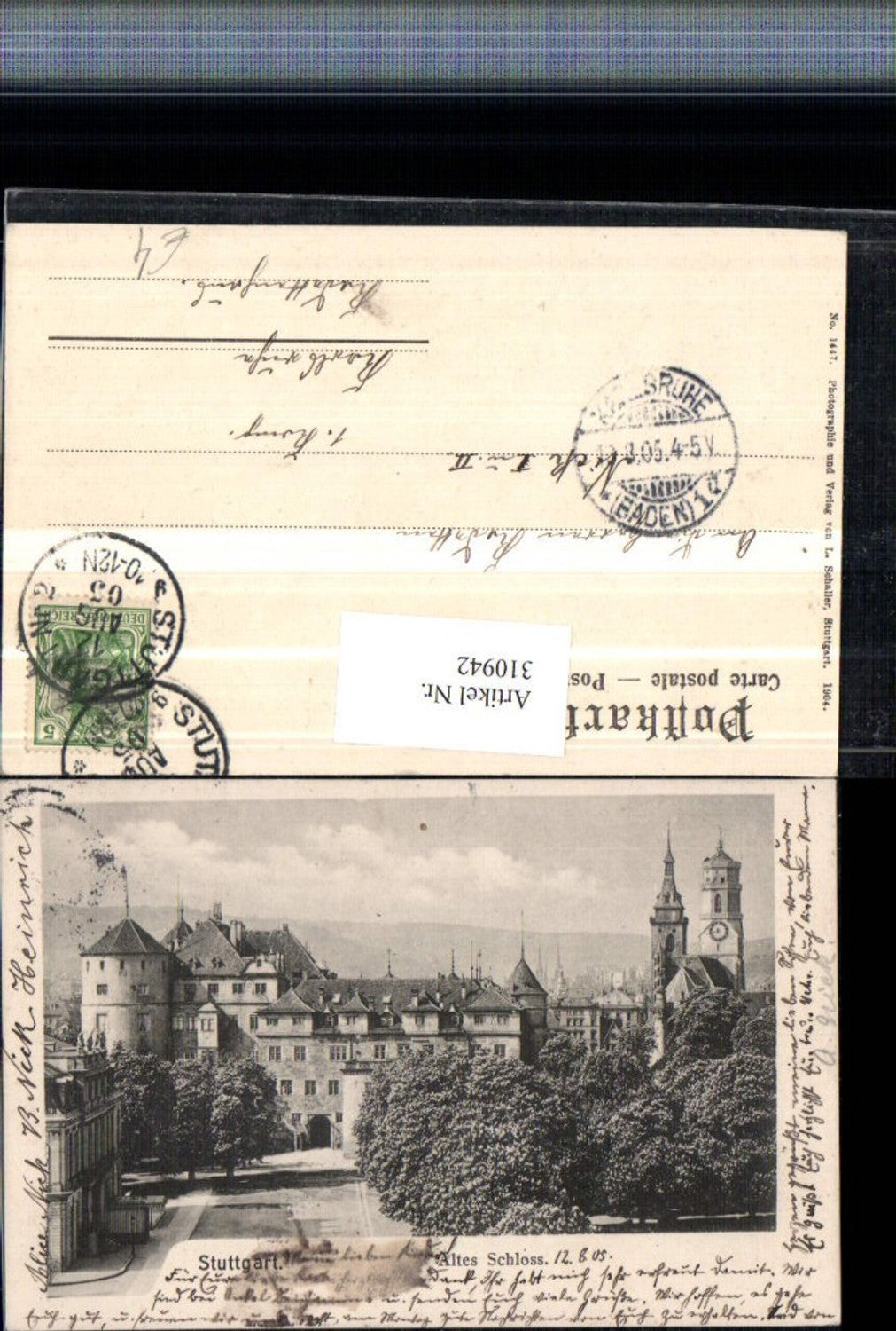 310942, Stuttgart Old Castle Church Tower