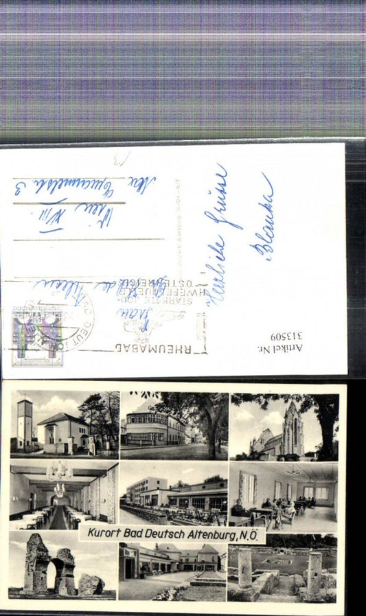 313509, Multi-image Ak Bad Deutsch Altenburg Kurhaus Church