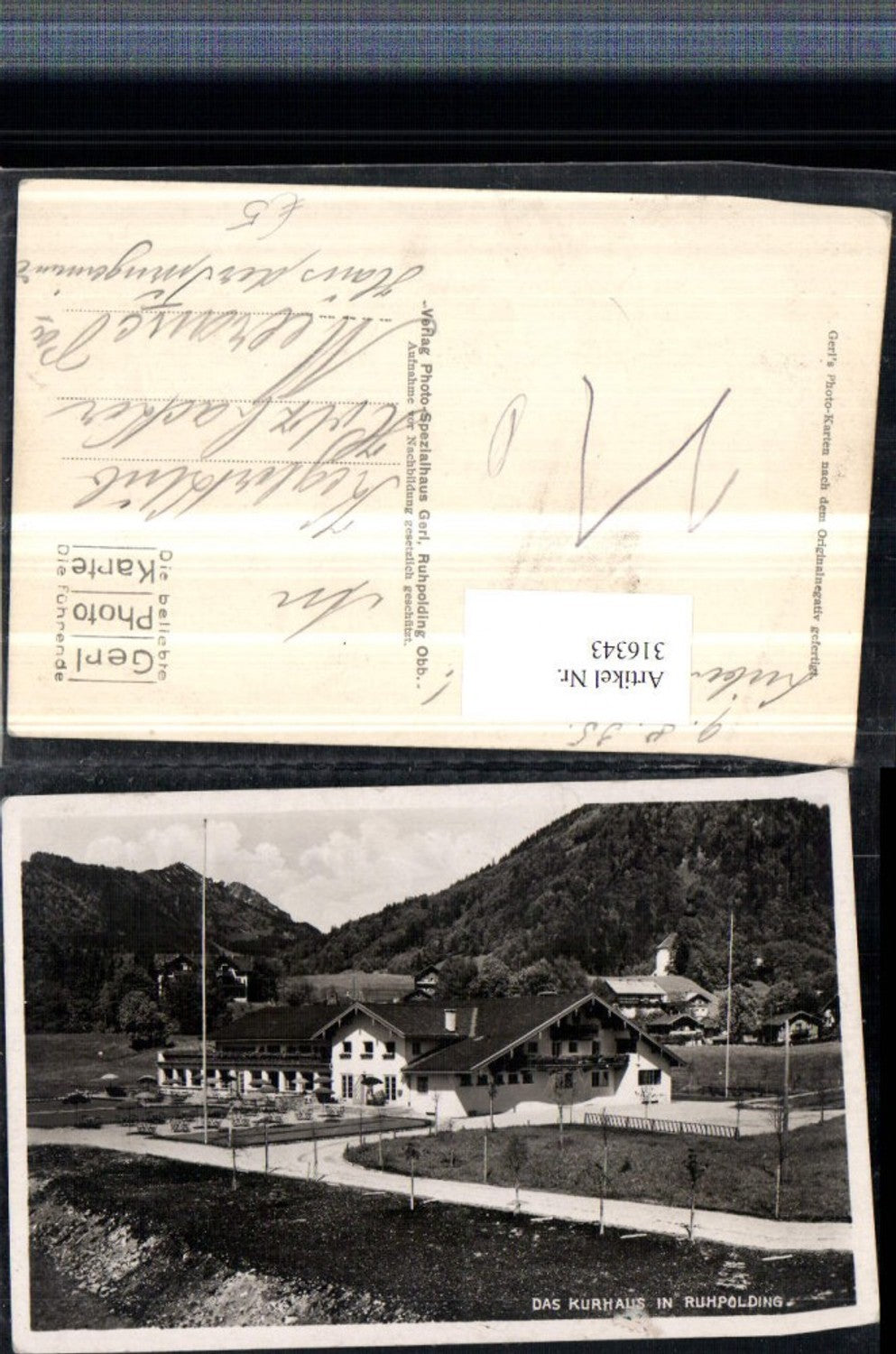 316343, Ruhpolding Kurhaus with garden terrace