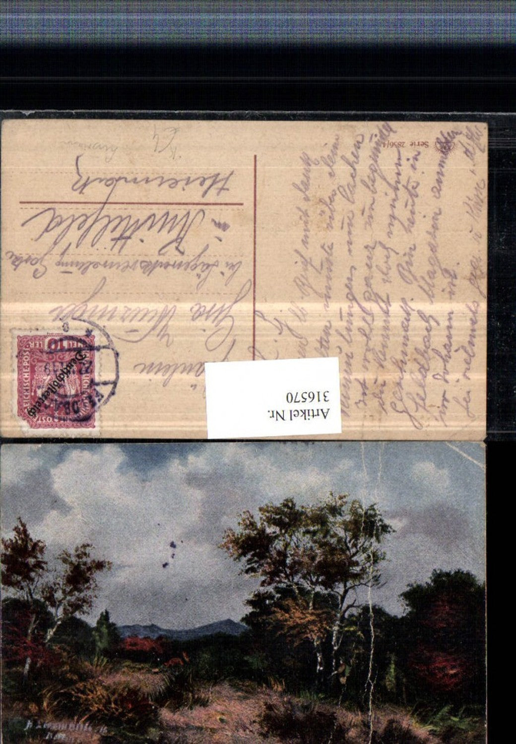316570,Künstler AK Lissmann Landschaft Bäume