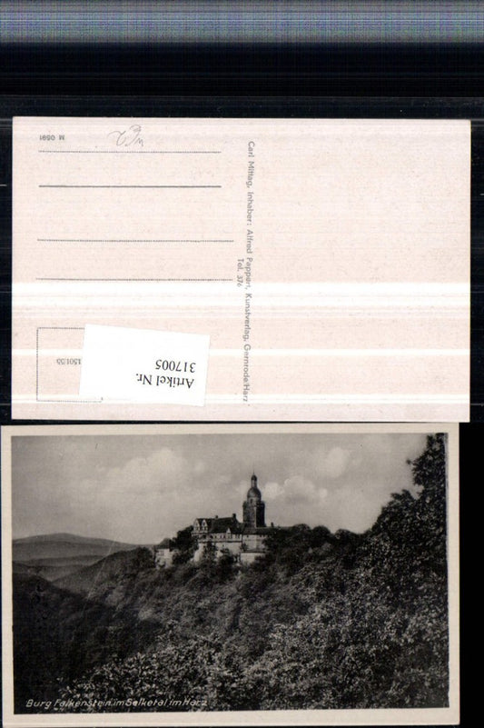 317005, Falkenstein Castle in the Selke Valley in the Harz Mountains