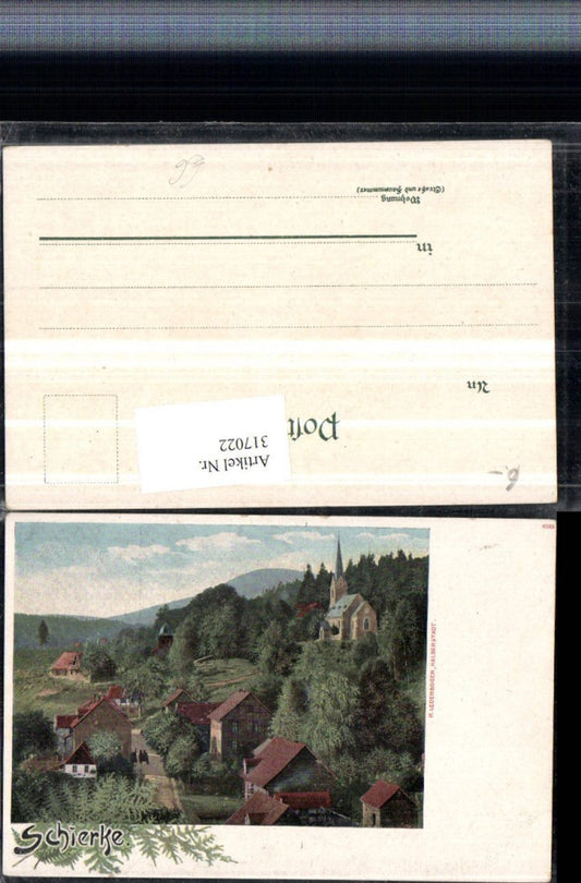 317022, Schierke in the Harz Mountains, partial view of the church