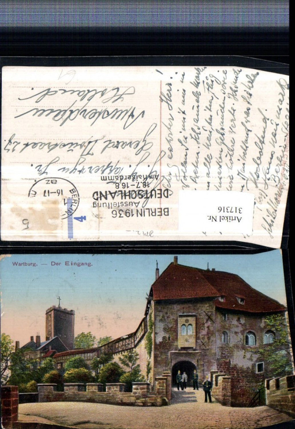 317316,Eisenach Wartburg Burg Eingang