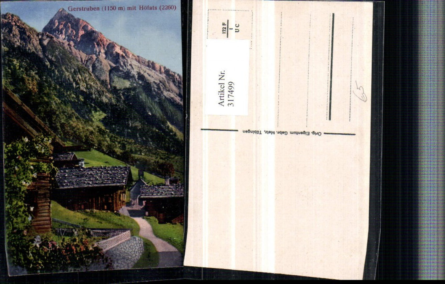 317499, Gerstruben near Oberstdorf with Höfats mountain scenery