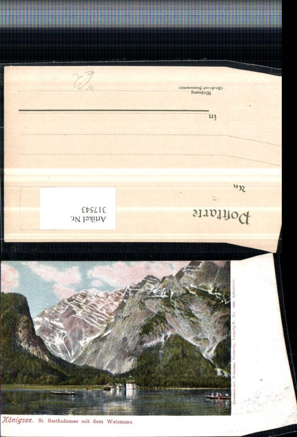 317543, Königssee St. Bartholomä with Watzmann mountain scenery